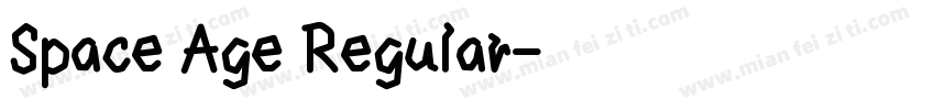 Space Age Regular字体转换